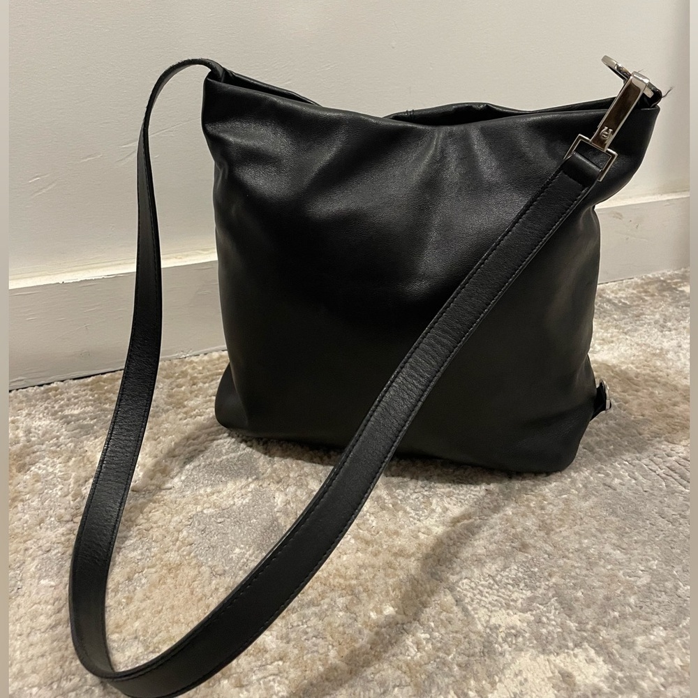 Etienne Aigner Black Soft Leather Shoulder Bag Excellent Quality & Like New